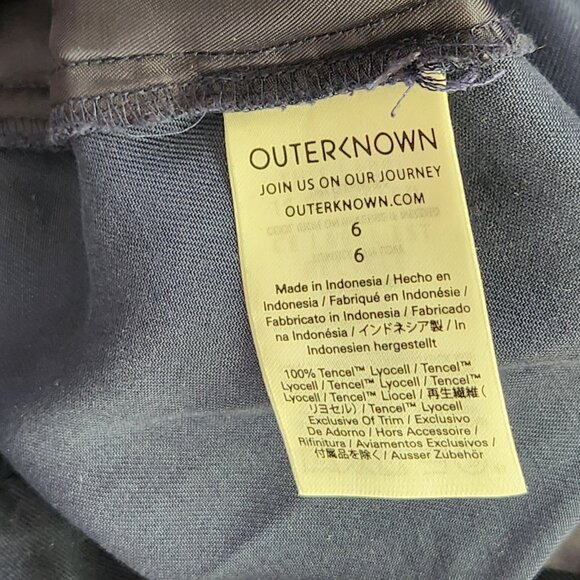 OuterKnown Ronan Belted Jumpsuit Size 6 Blue Strapless Pockets Boho Luxe Classic - Picture 7 of 7